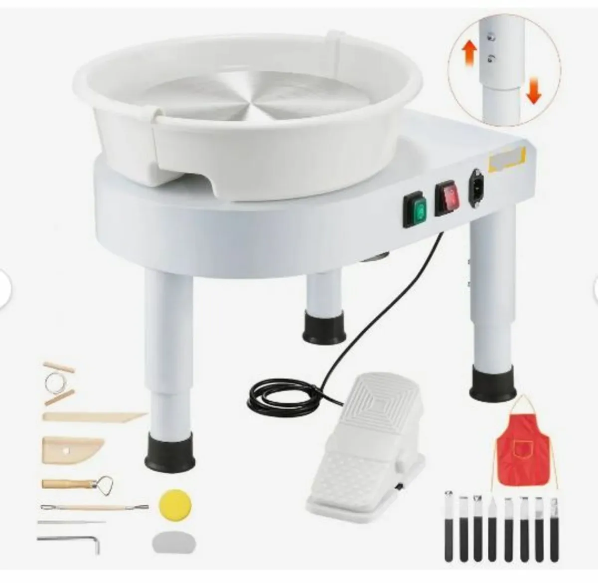 Pottery Wheel, 28 cm Ceramic Wheel Forming Machin - Image 1