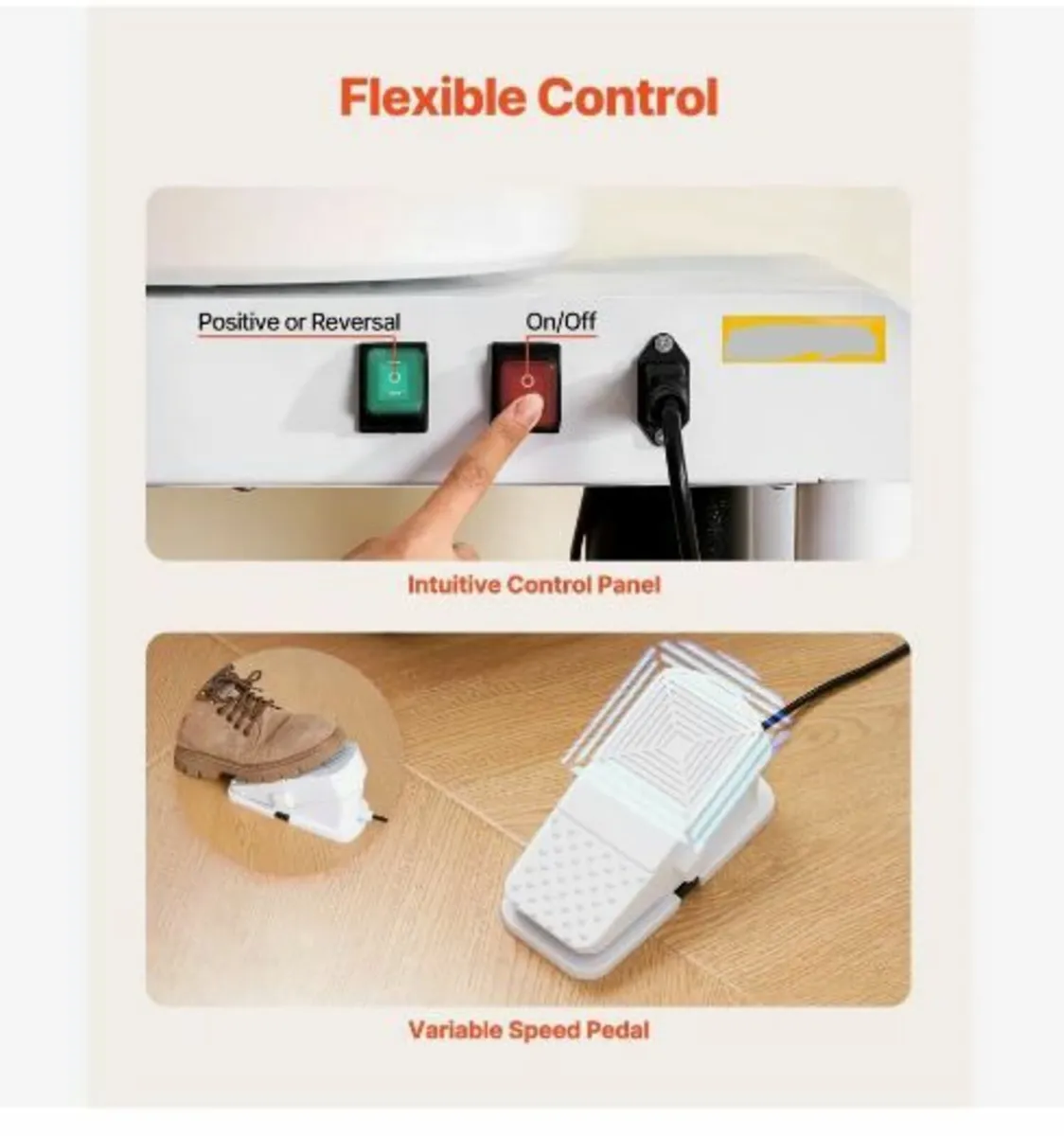 Pottery Wheel, 28 cm Ceramic Wheel Forming Machin - Image 4