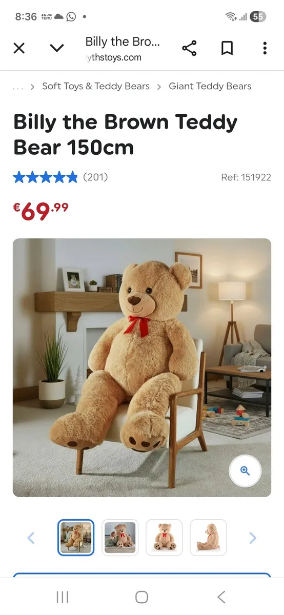Giant Billy the teddy Bear - Image 1