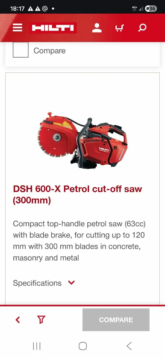 HILTI PETROL SAW - Image 3
