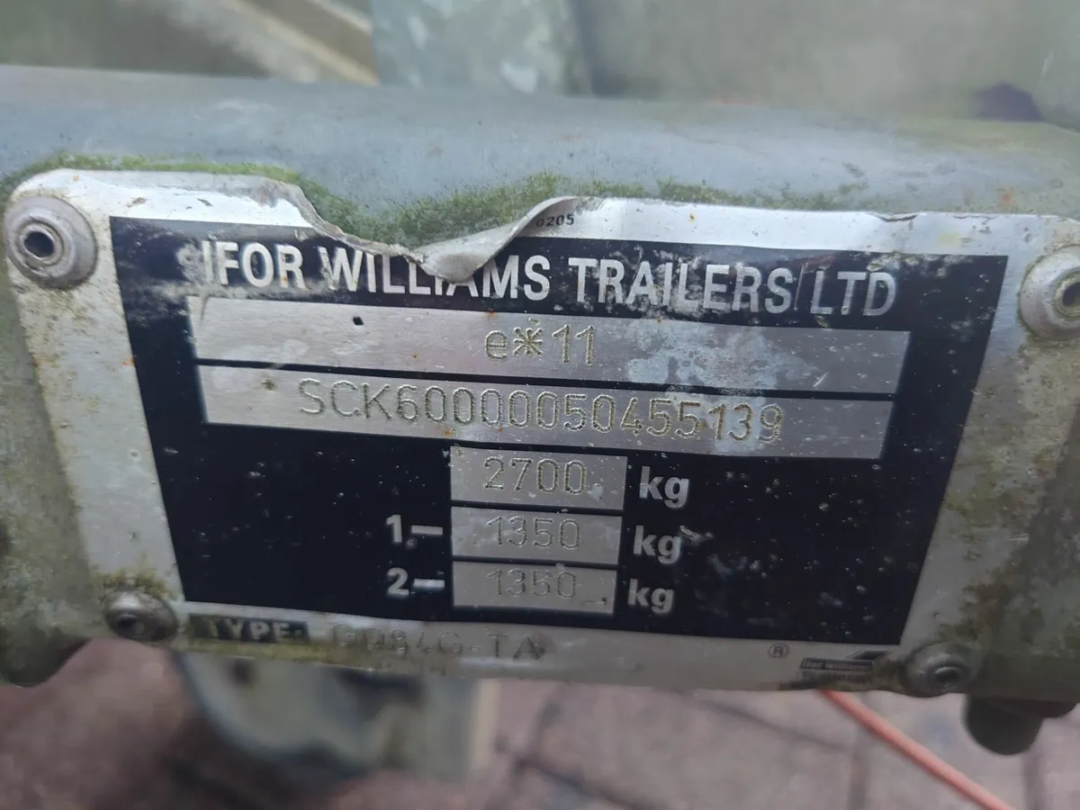 Trailer 8ft x 4ft Ivor Williams twin axle - Image 2