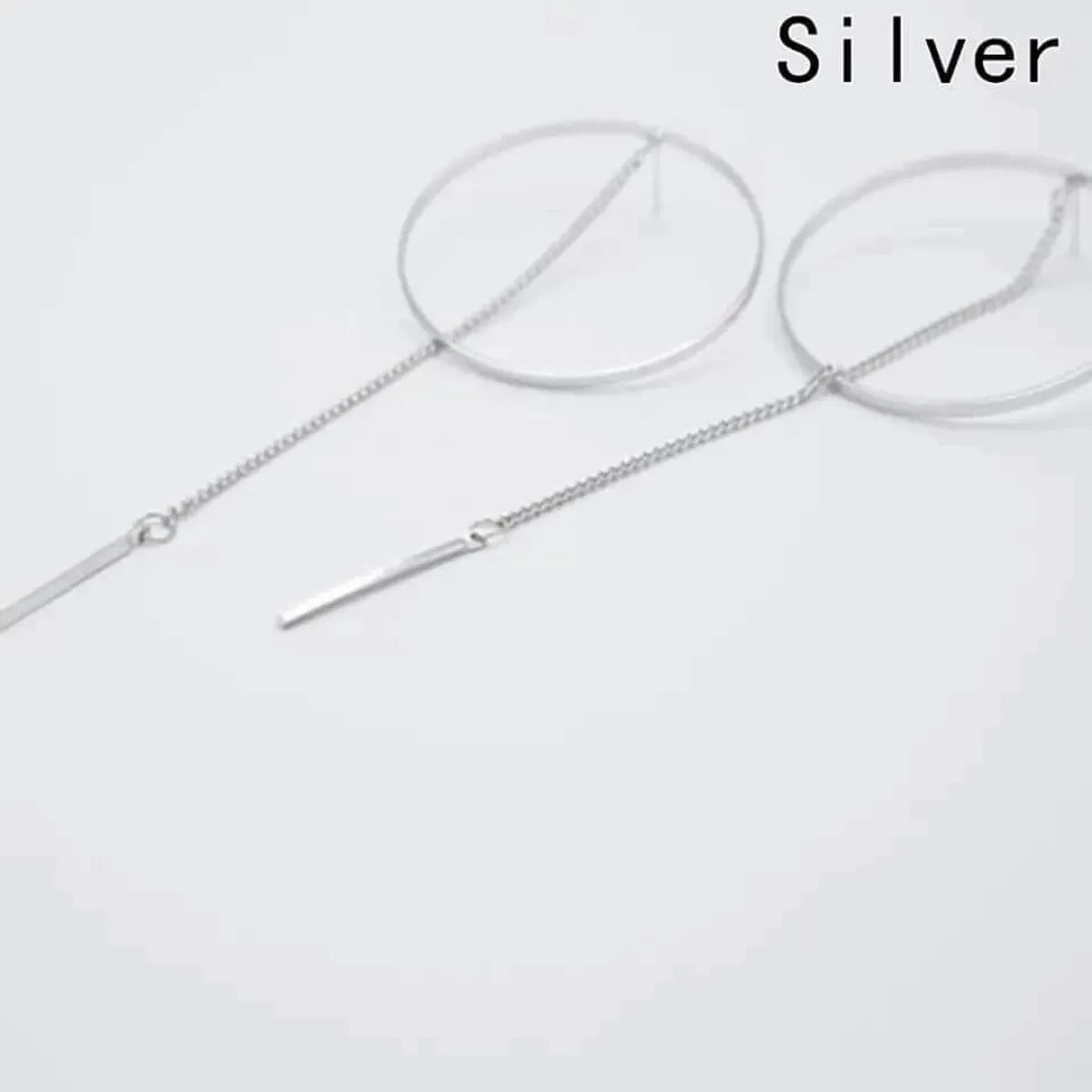 silver looking earrings new - Image 1