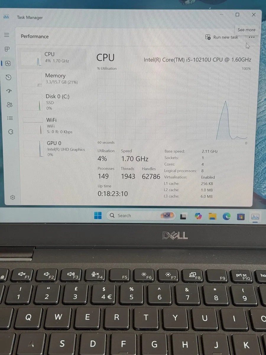 Dell Latitude 7310 Laptop i5/16GB/256SSD/FHD - Image 4