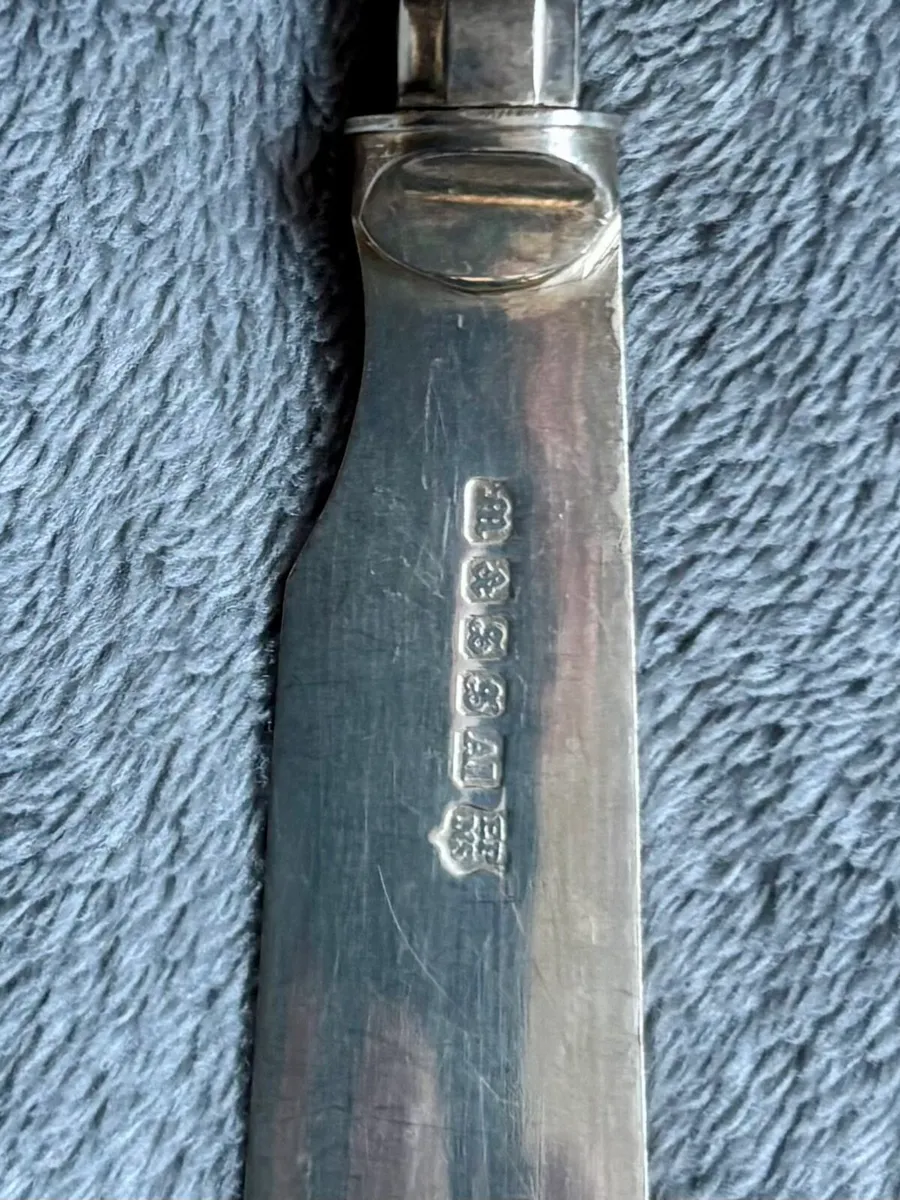 12 piece silver-plated fish cutlery set - Image 3