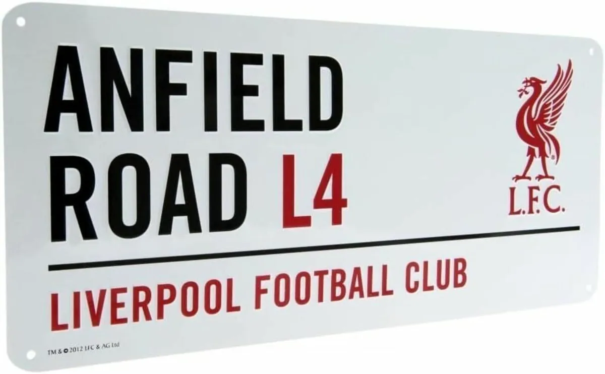 Liverpool Official Anfield Road L4 Metal Street Si
