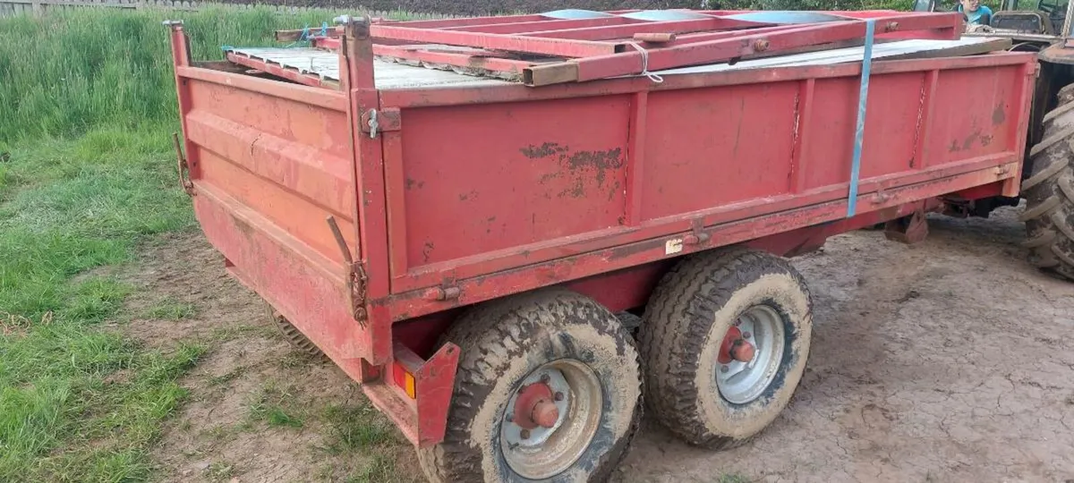 Tipping trailer herron 12x7 drop sides - Image 3
