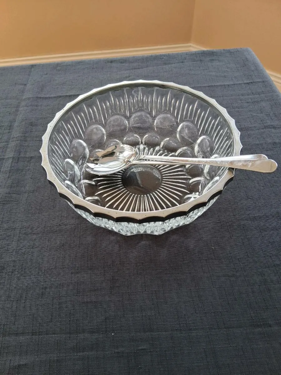 Glass Salad Fruit Bowl - Image 3