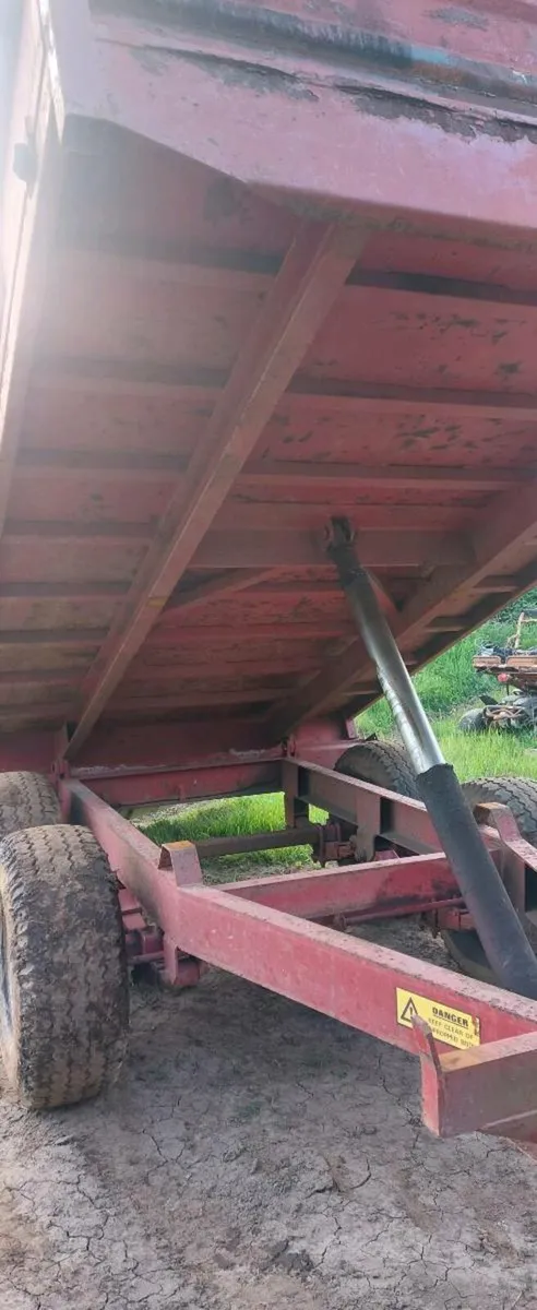 Tipping trailer herron 12x7 drop sides - Image 4