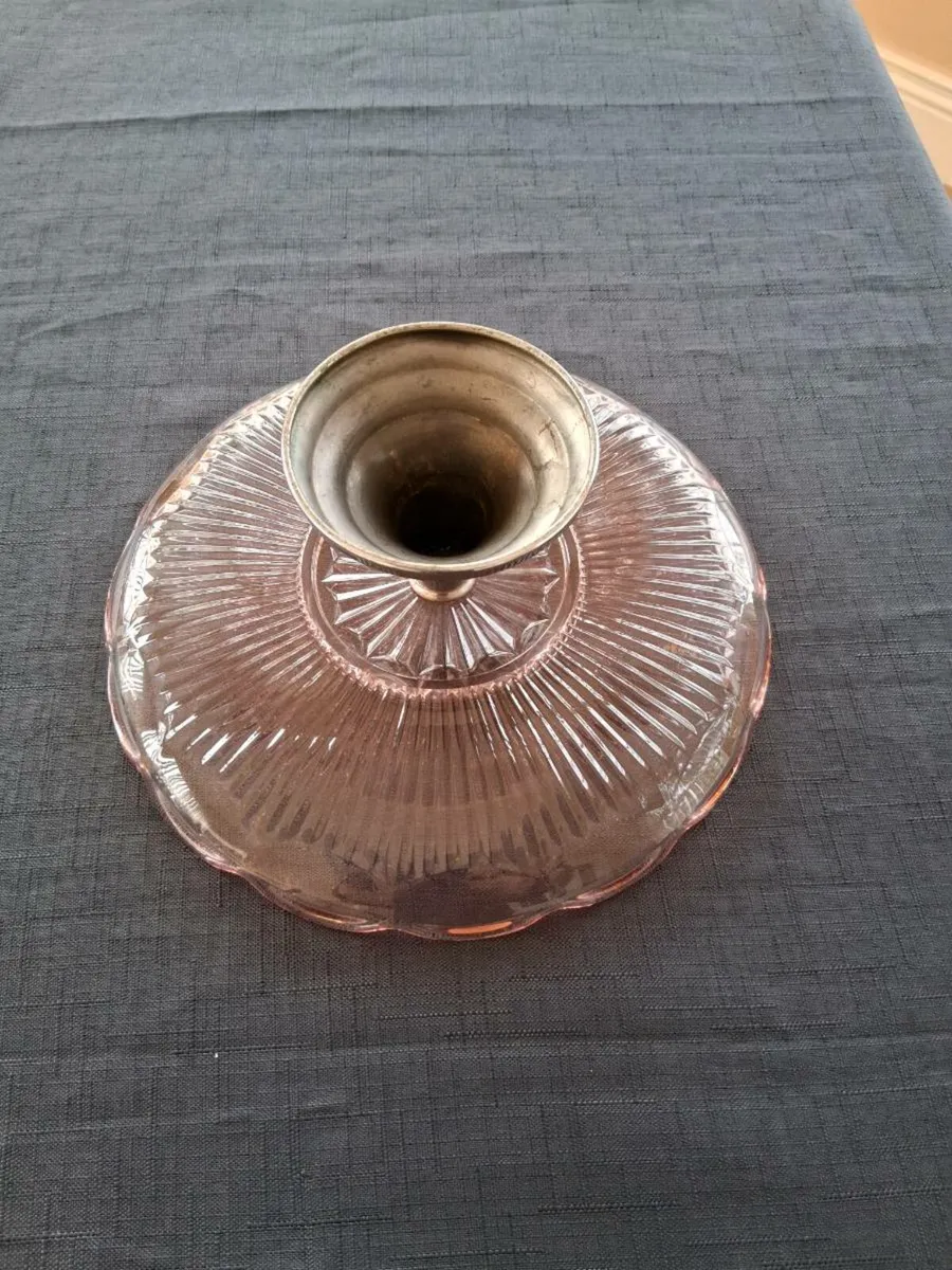 Pink Glass Colour Cake Stand - Image 3