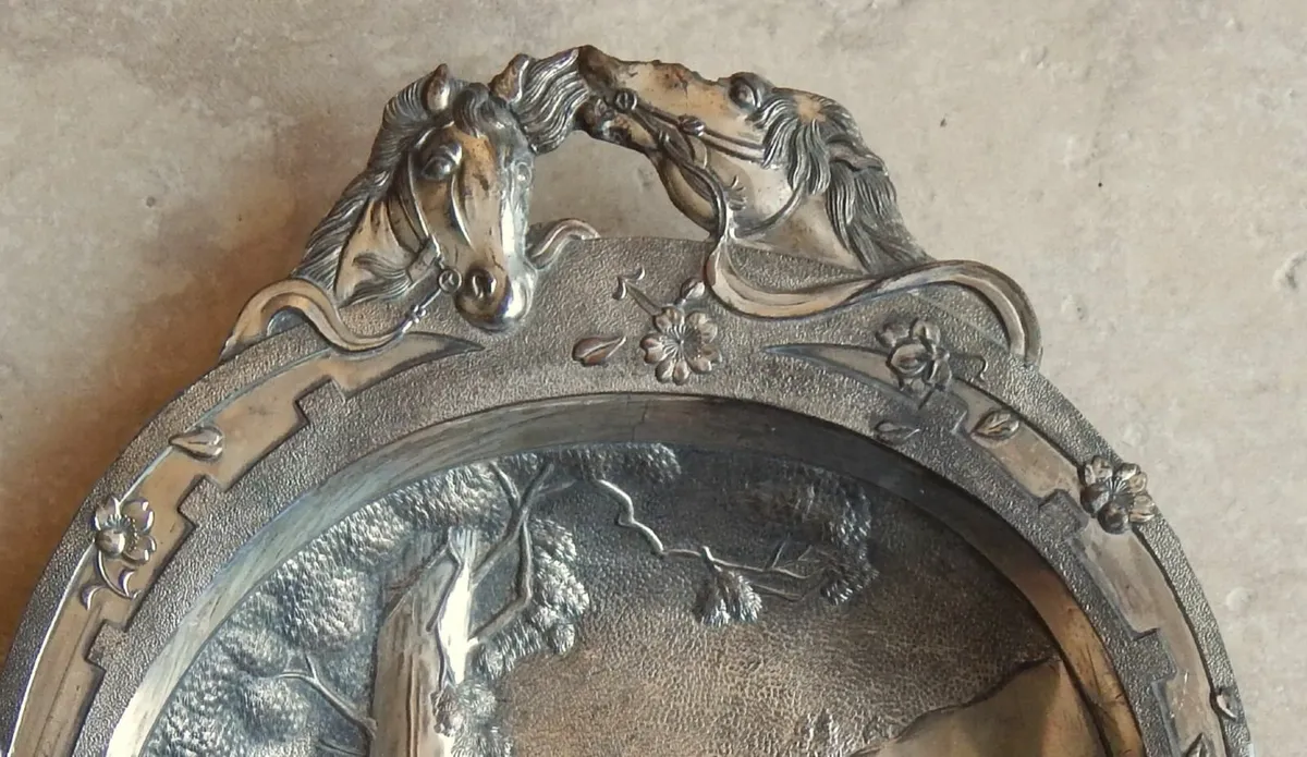 Japanese Silver Plated Crumb Catcher & Blade - Image 4