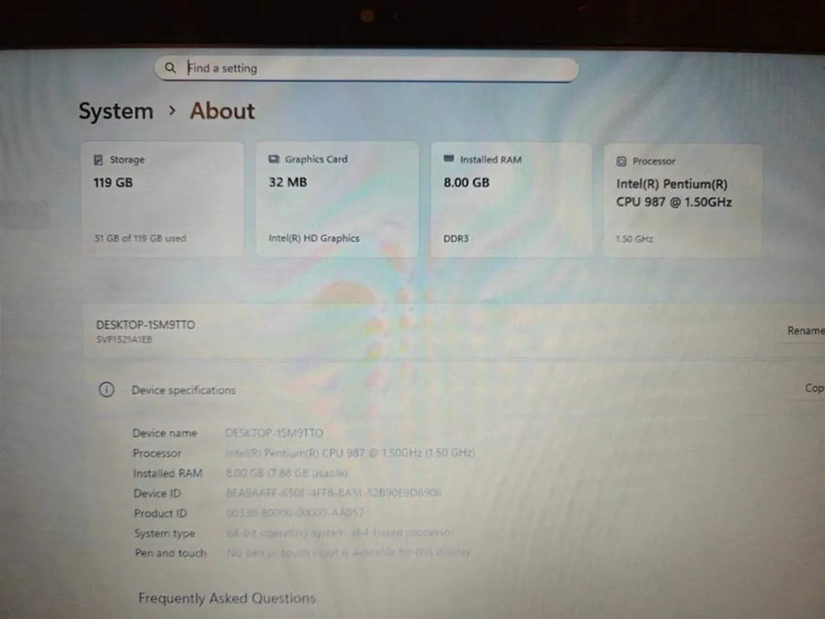 Sony Vaio Laptop | Intel Pentium | 8GB | 128GB SSD - Image 4