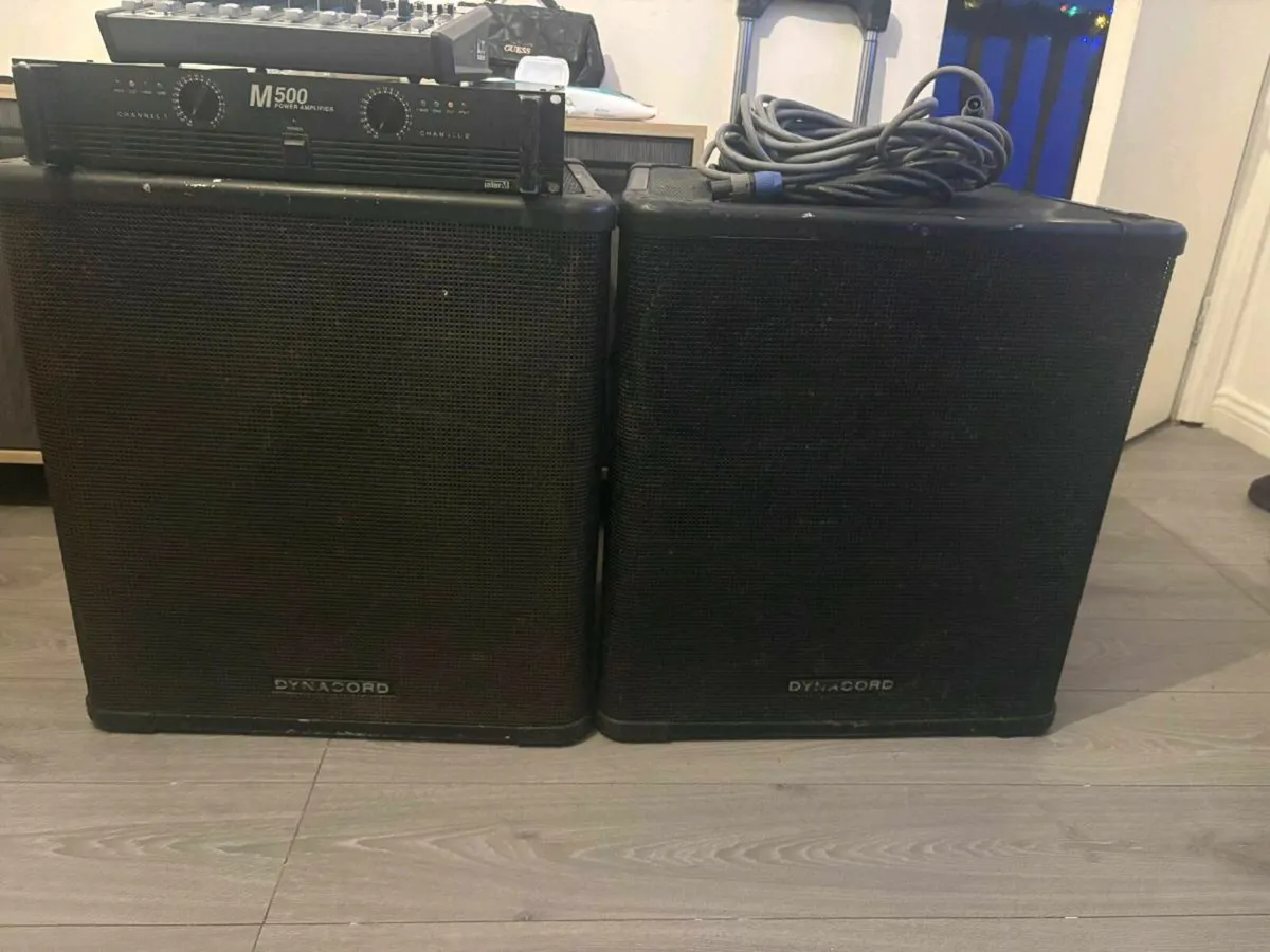 Selling my Dynacord SRX 15.3 series speakers and M - Image 1