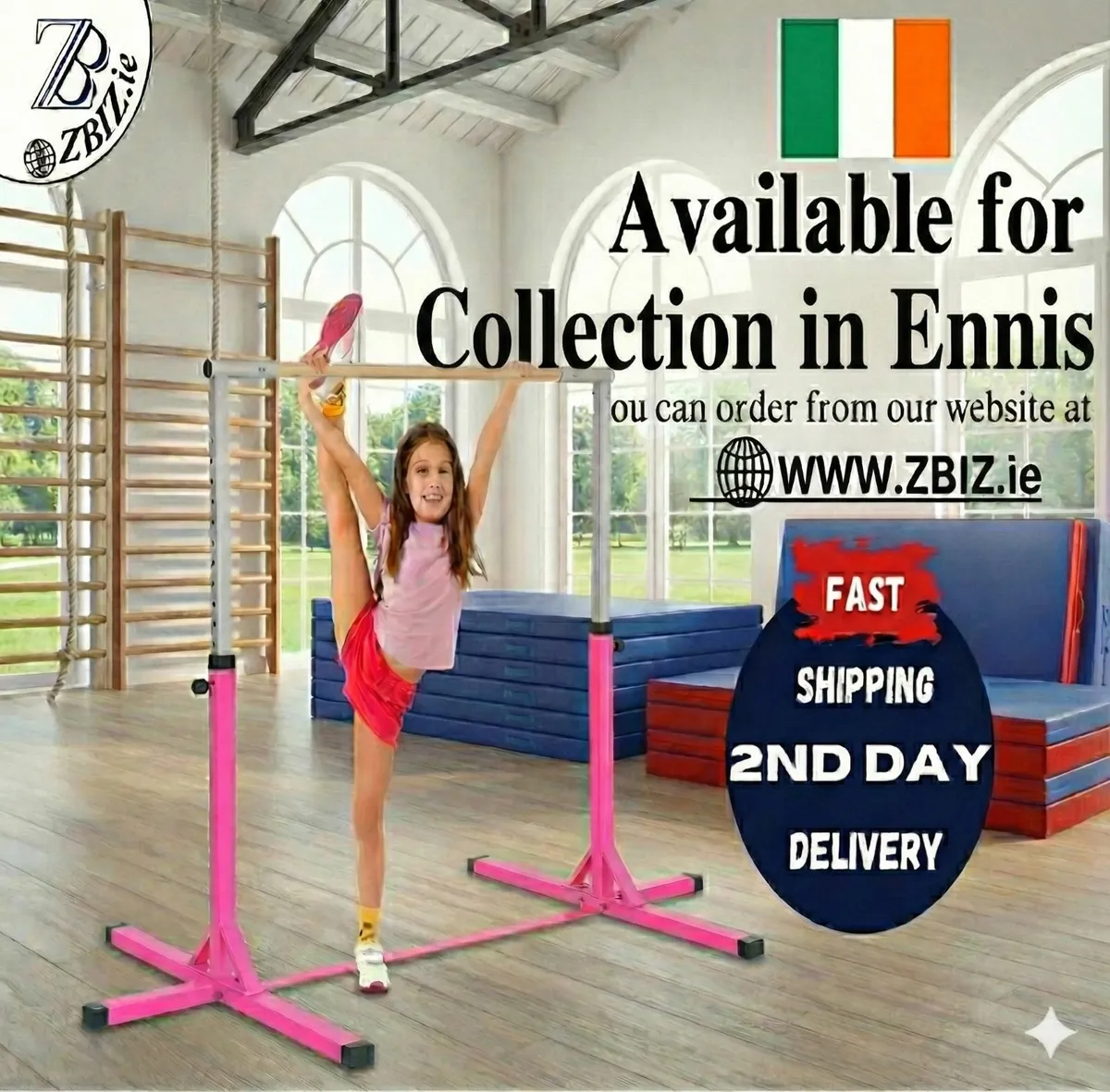 Adjustable Gymnastic Bar for Kids - Image 1
