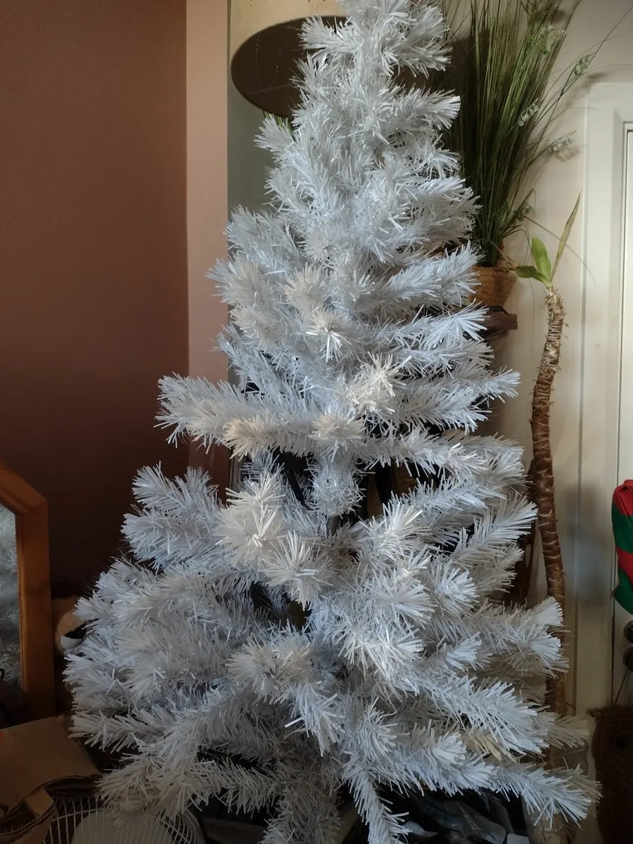 5ft white fibre optic Christmas tree - Image 4