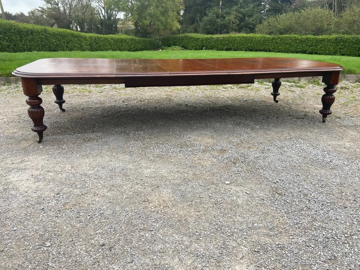 William IV long dining room table - Image 2