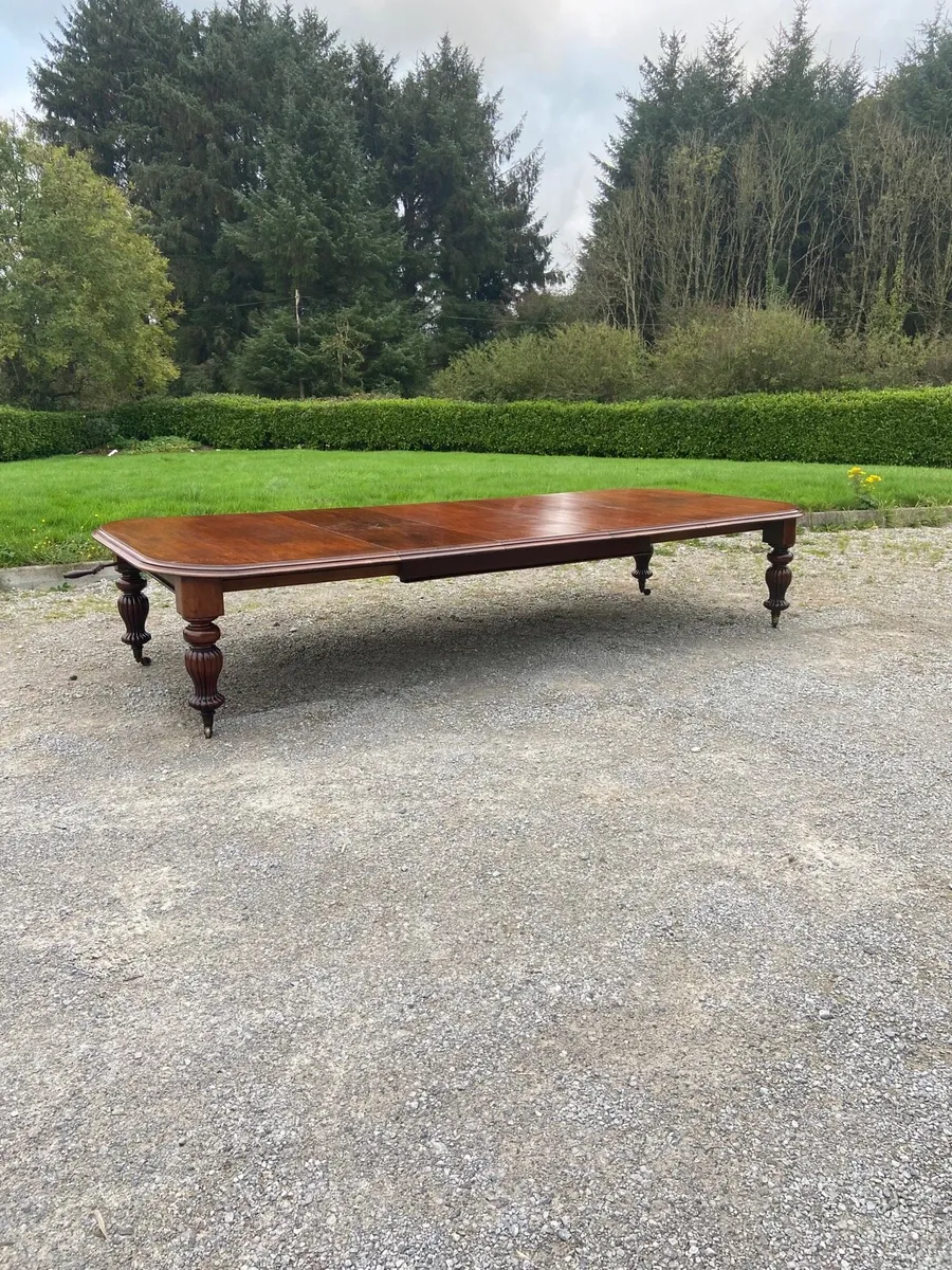 William IV long dining room table - Image 4