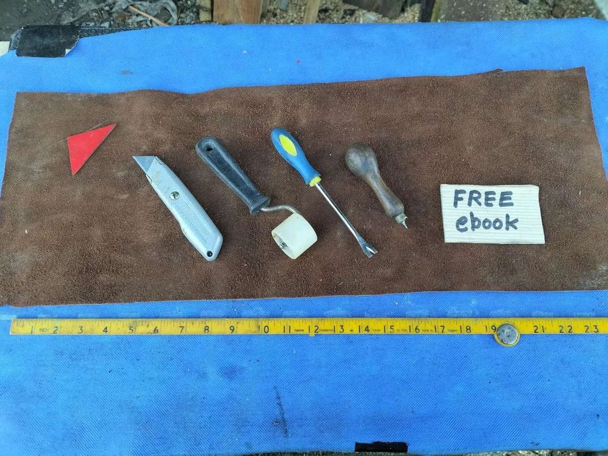 Leatherwork Tools + Leather - Image 1