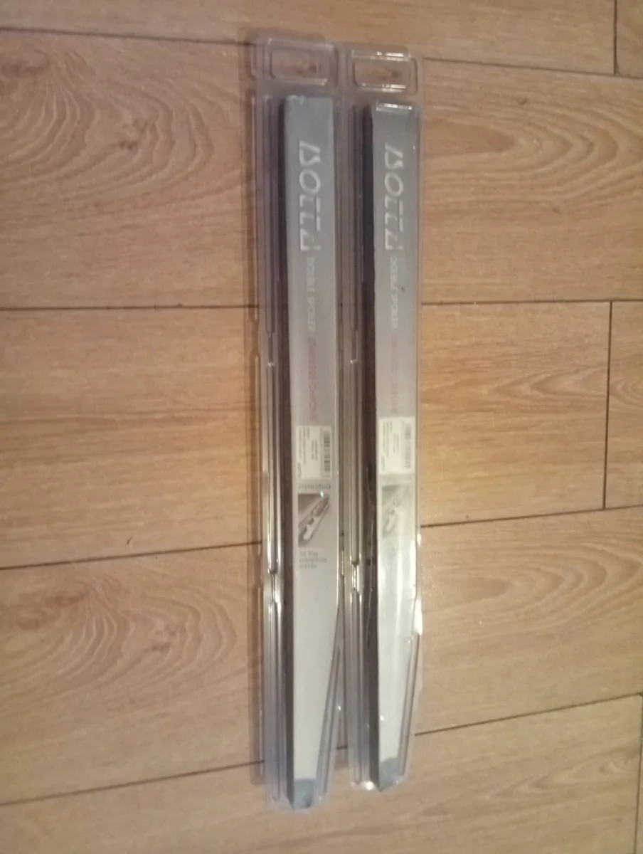 New Italian Car Chrome Wipers Blades pair - Image 4