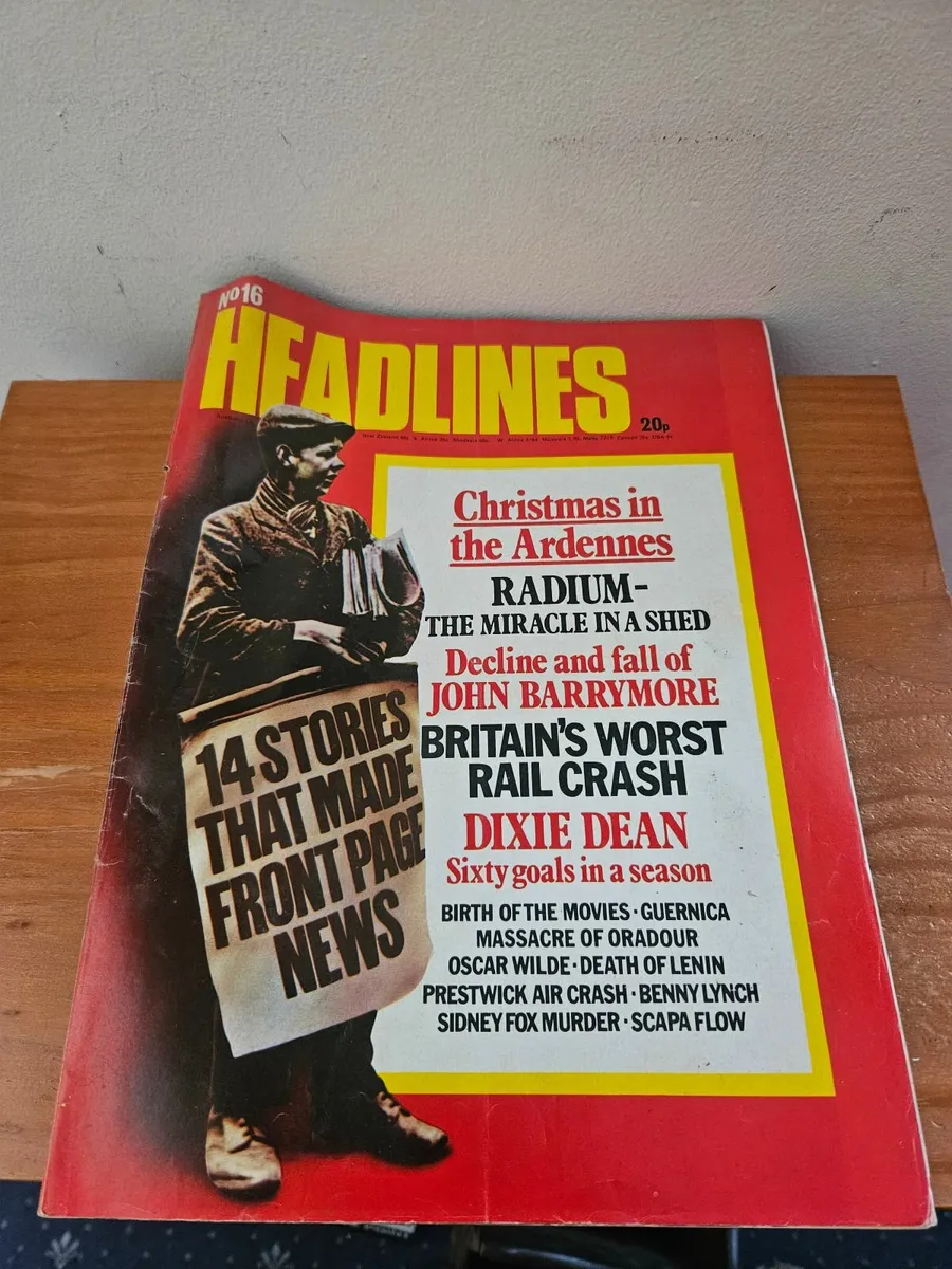 Vintage Headlines Magazine 1972 - Image 1
