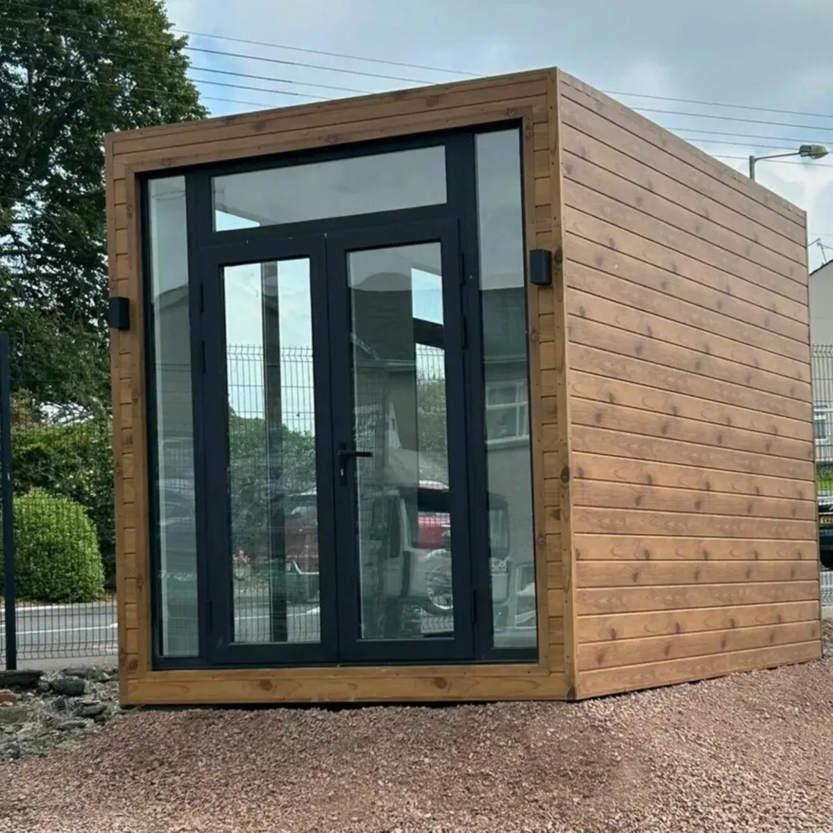 14ft x 8ft Unit - Brown Wood Effect - Image 1