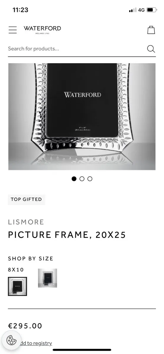 Waterford crystal photo frame 8x10 - Image 3