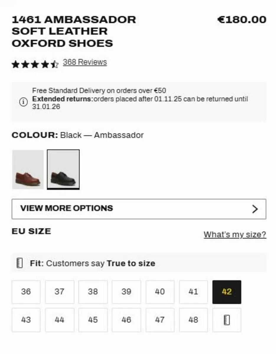 Dr Martens leather shoes size UK8 like new - Image 2