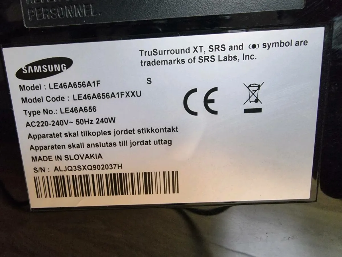 Samsung 46inch TV - Image 4