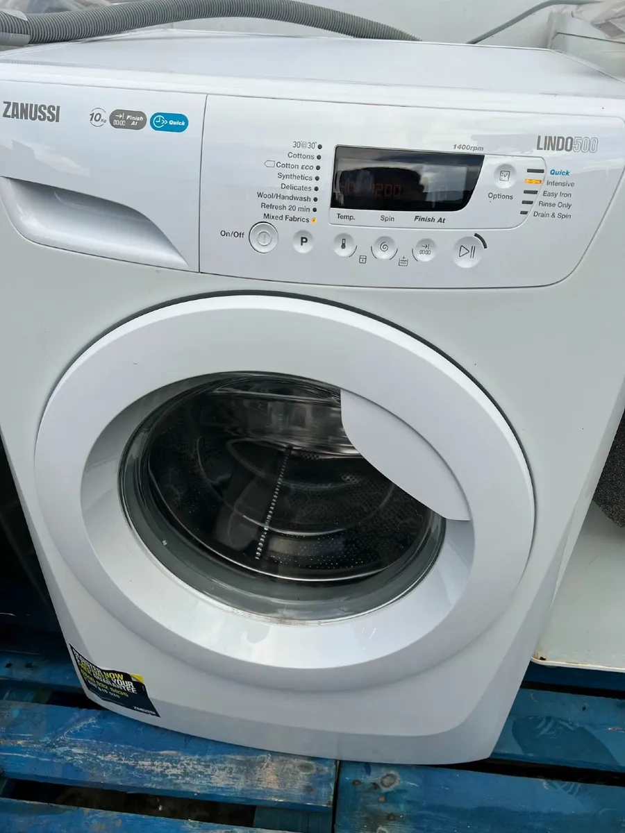 Zanussi 10kg Washing Machine 1400RPM A+ - Image 1