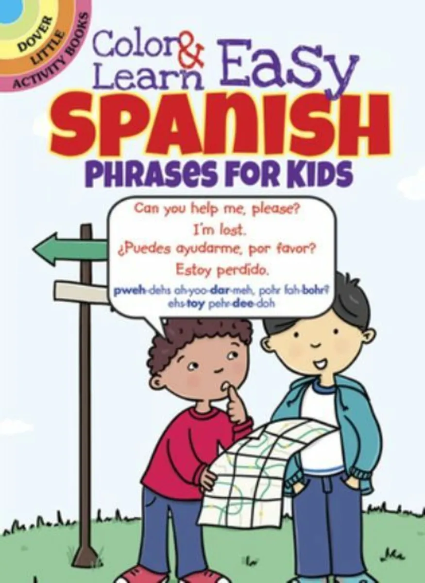 Color & Learn Easy Spanish Phrases For Kids - Image 1