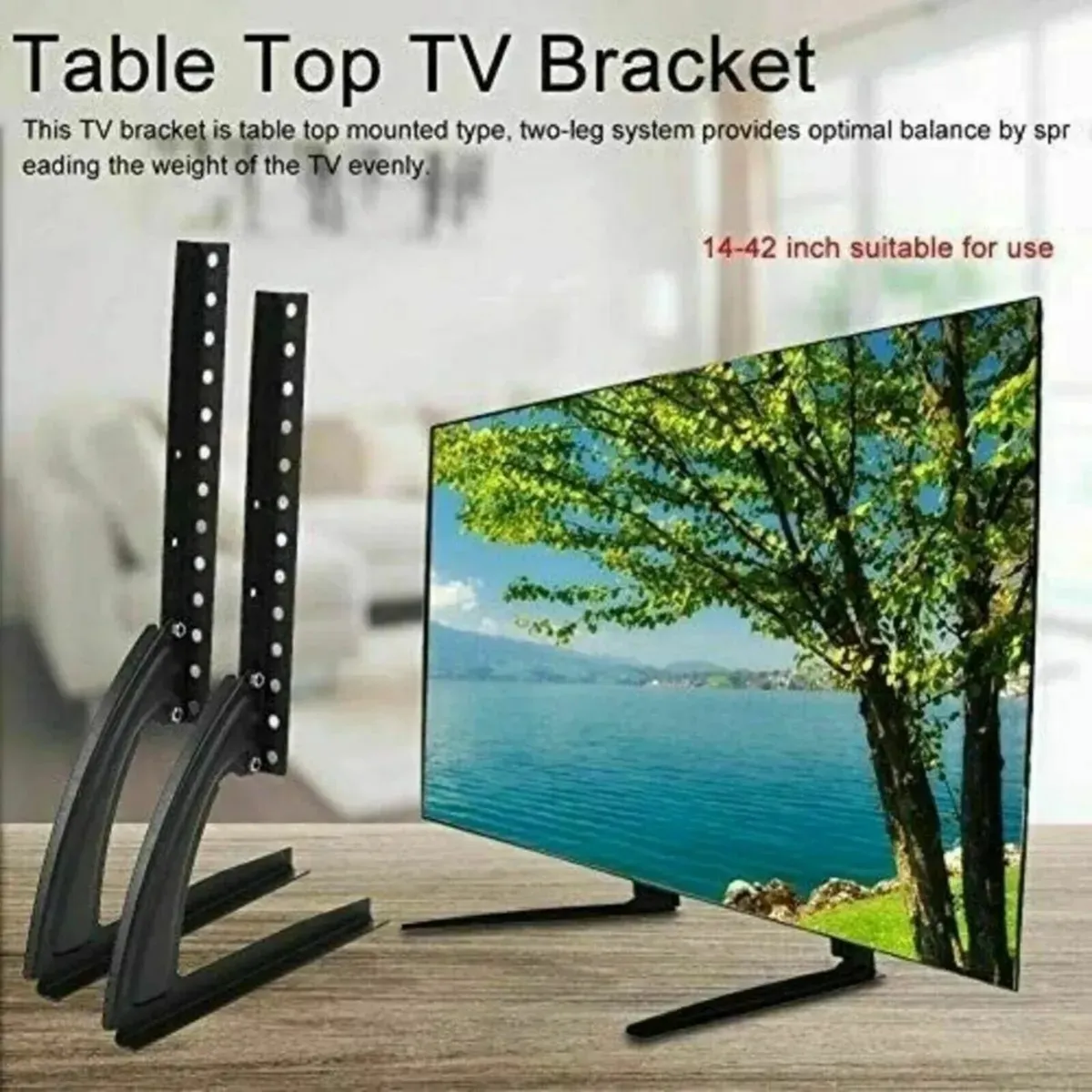 Universal TV Stand LCD LED OLED Plasma Compatible - Image 3