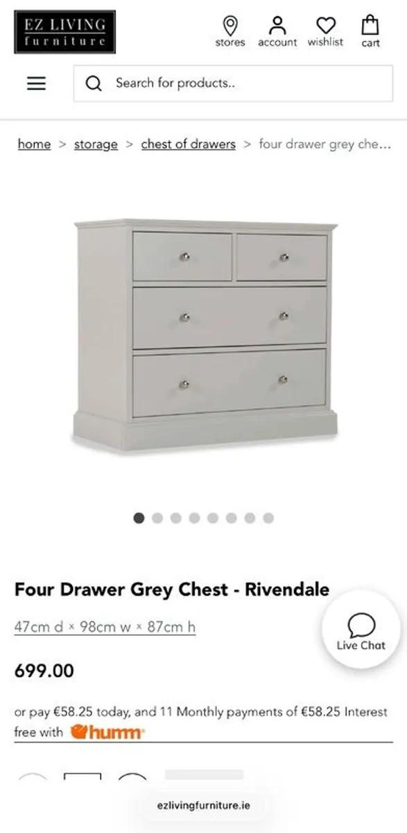 Chest of drawers - 4 drawer, Rivendale. - Image 4