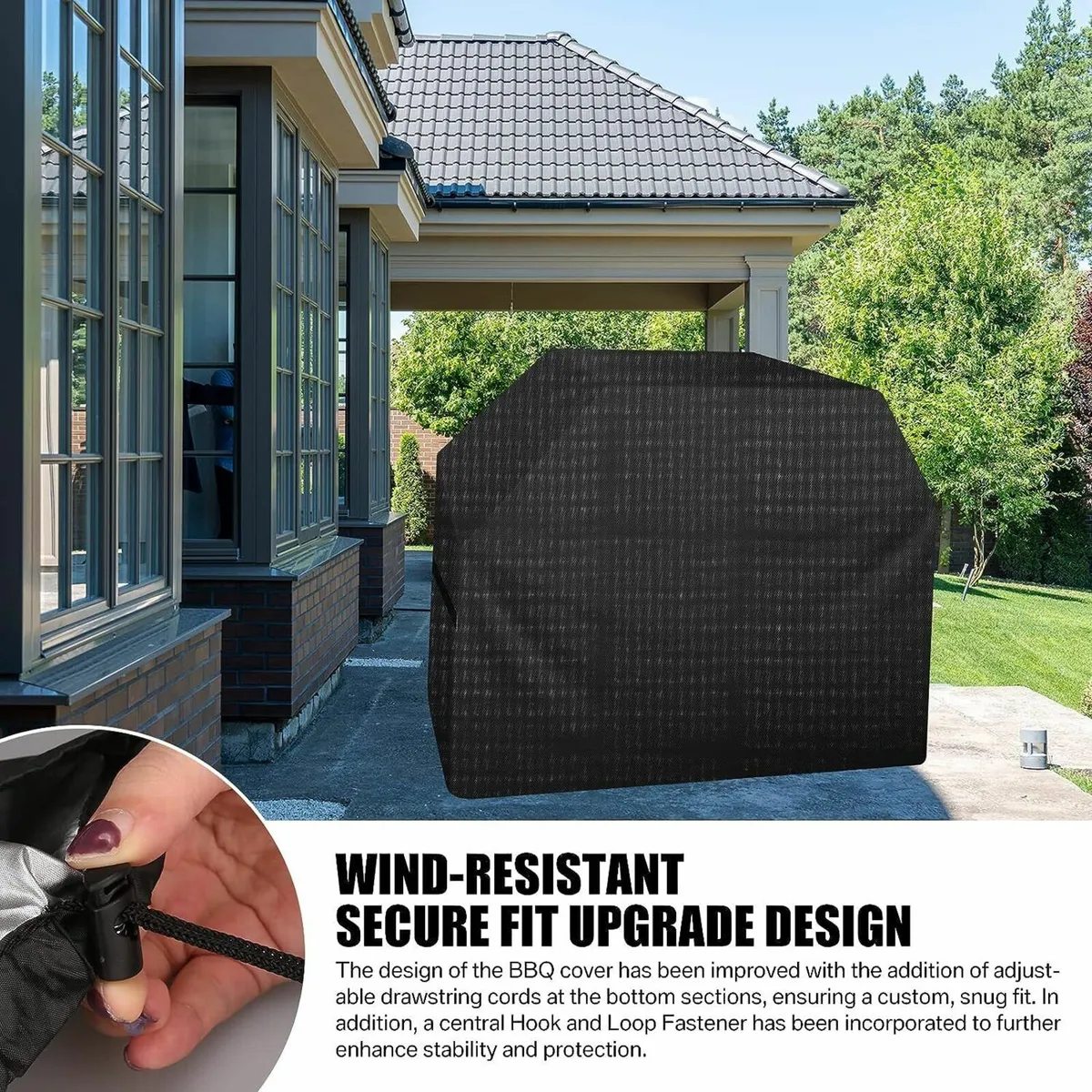 Large Outdoor BBQ Cover Windproof Rip-Proof - Image 2