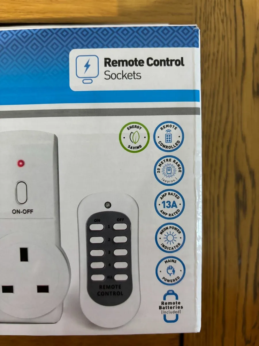 Remote Control sockets - pack of 3 (Status) - NEW - Image 2
