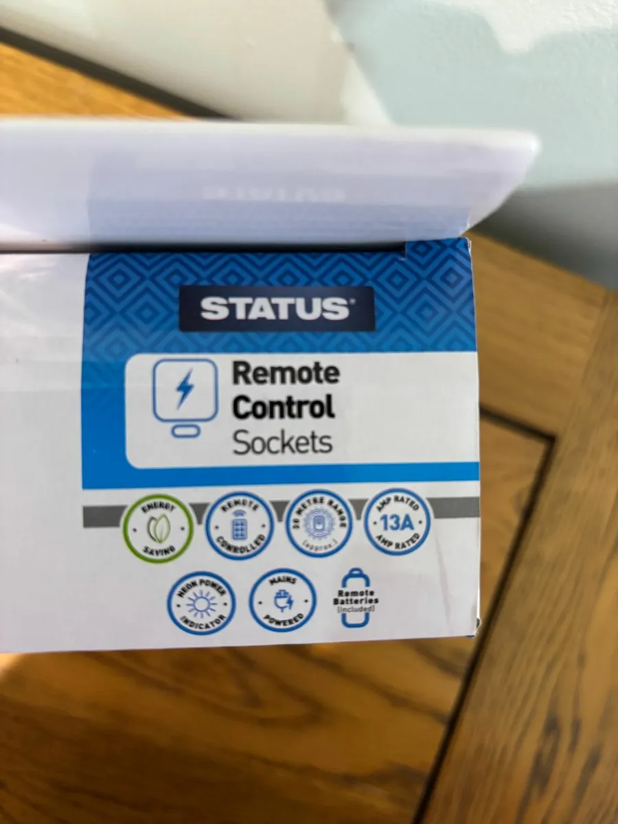 Remote Control sockets - pack of 3 (Status) - NEW - Image 4