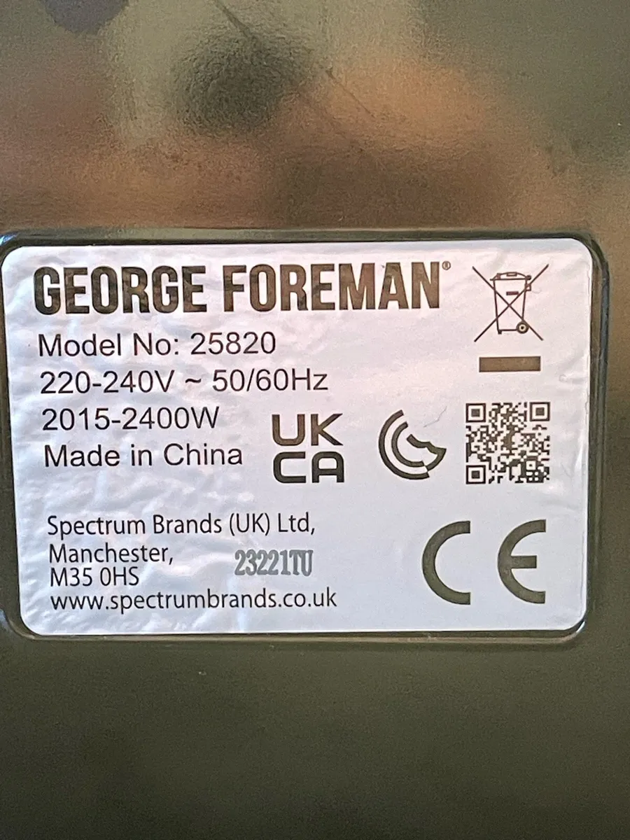 GEORGE FOREMAN 25820 LARGE GRILL - Image 4