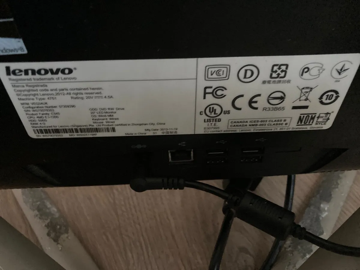 Lenovo Desktop Computer - Image 3