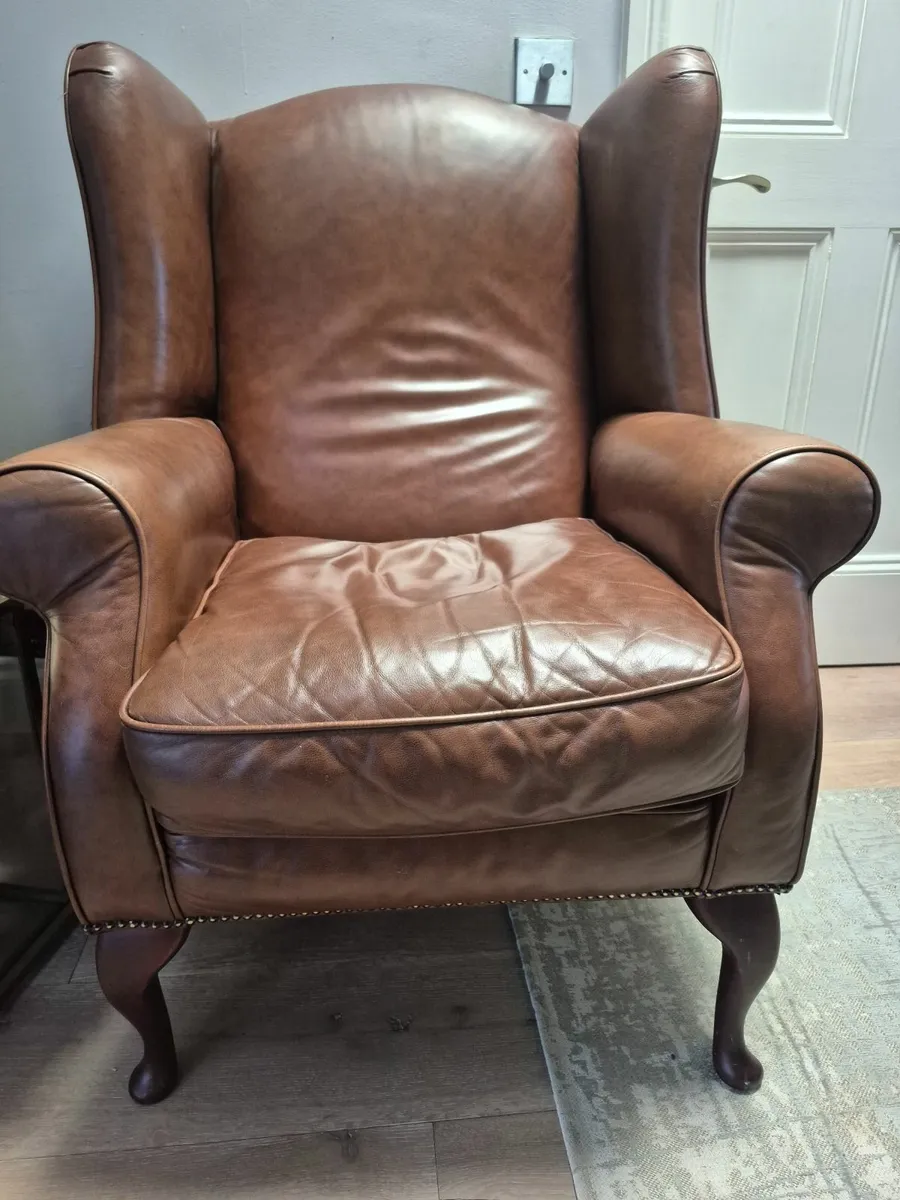 Sofa bed and queen ann chairs - Image 4