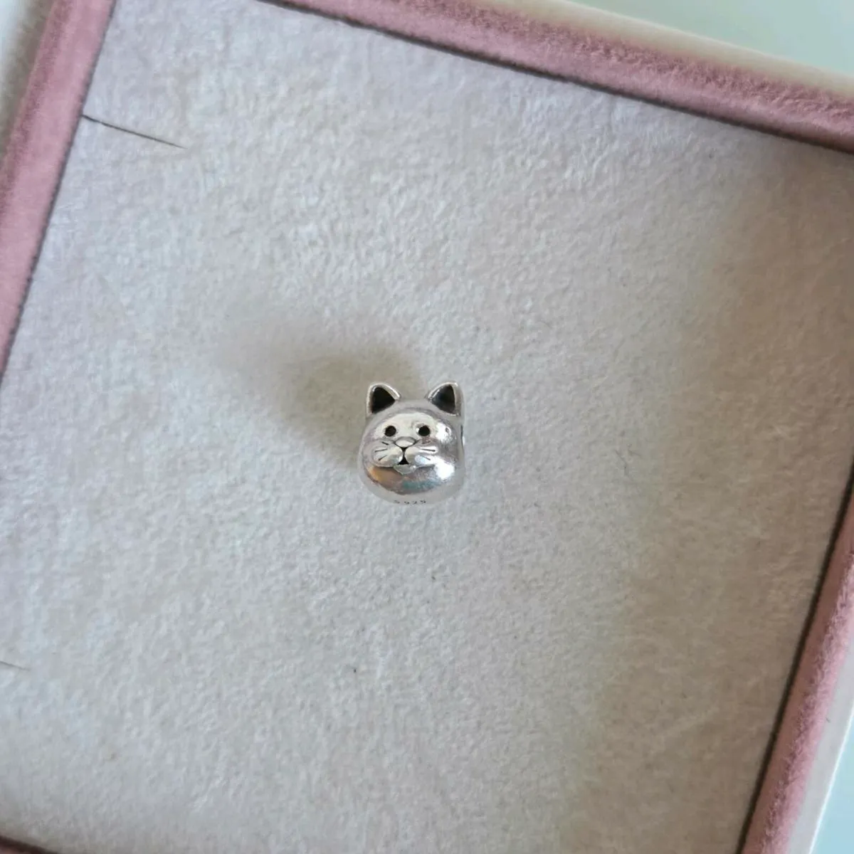 Pandora charm head cat perfect condition fully hal - Image 2