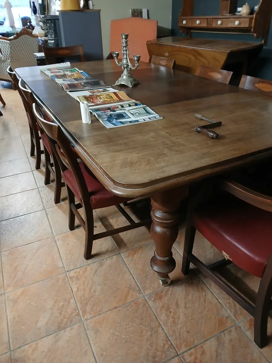 antique mahogany table large - Image 2