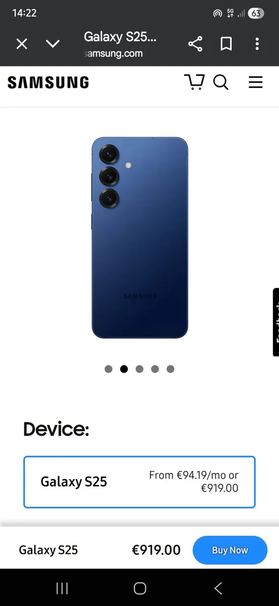 Brand New Samsung Galaxy S25