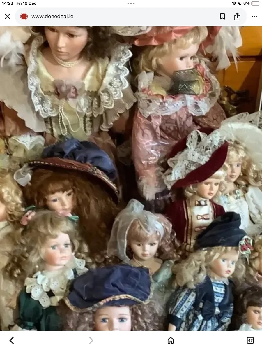 Collection of vintage porcelain dolls - Image 4