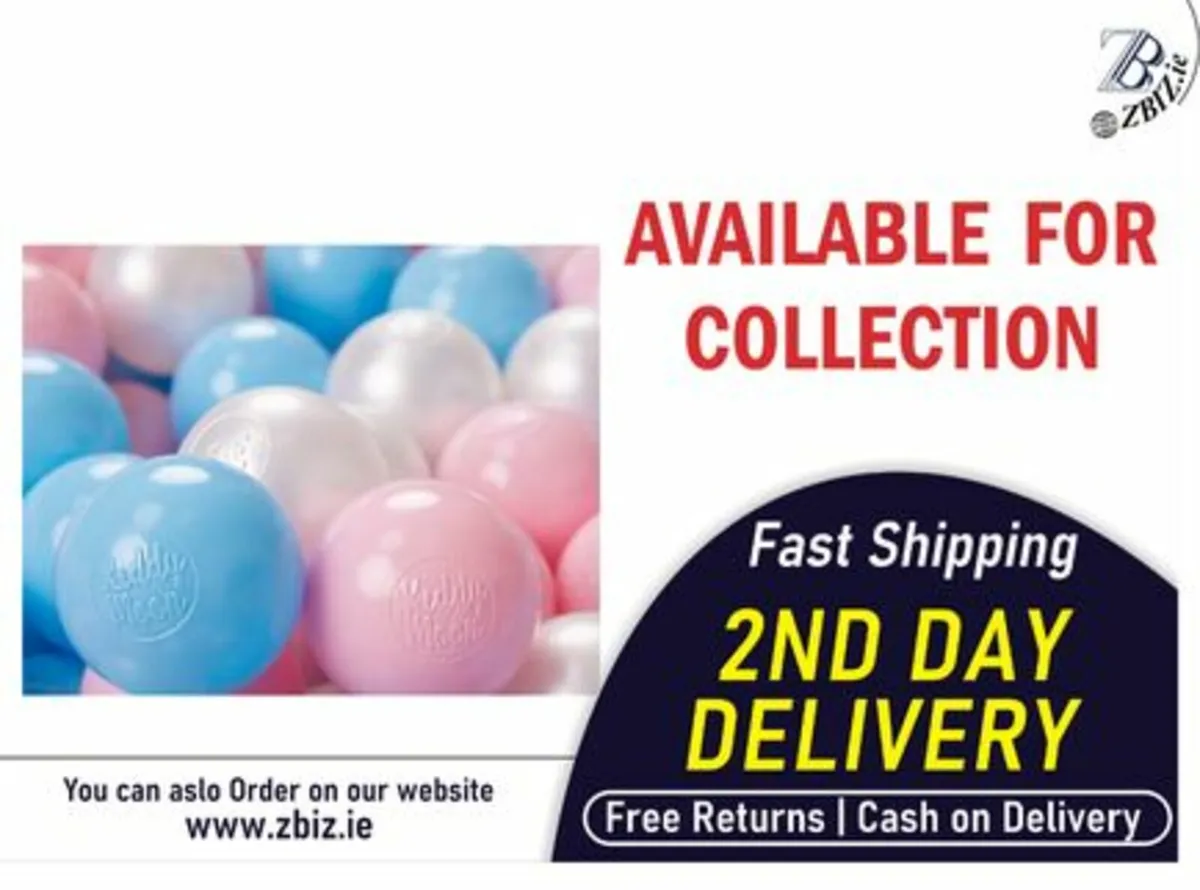 100pcs Plastic Ball Pit Balls 6cm Crush-Proof - Image 1