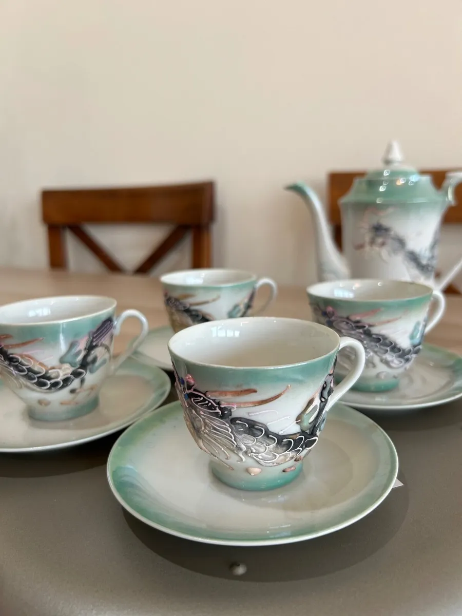 Vintage Japanese Dragon Ware tea set. - Image 4