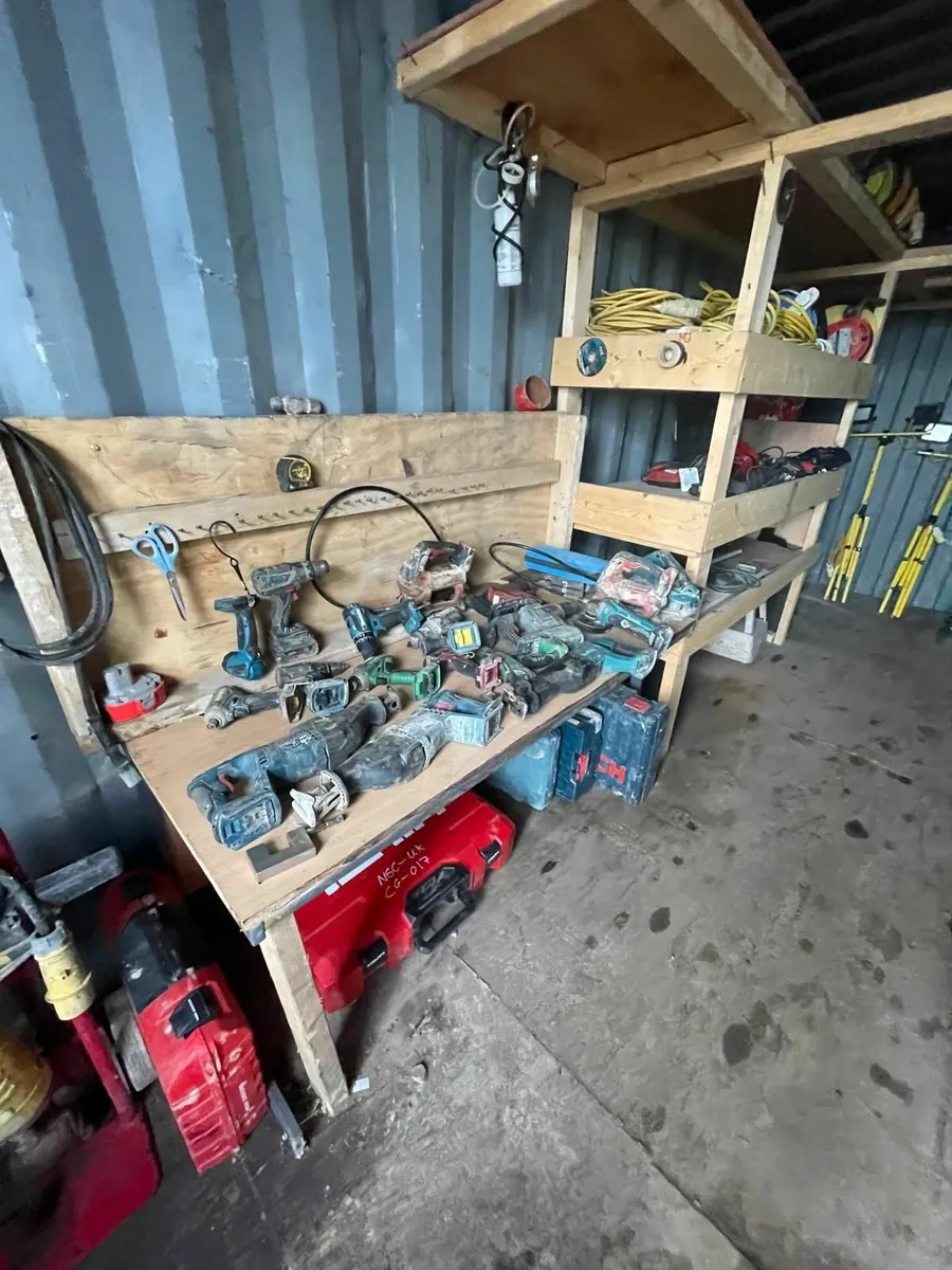 Large selection of surplus tools and containers. - Image 1