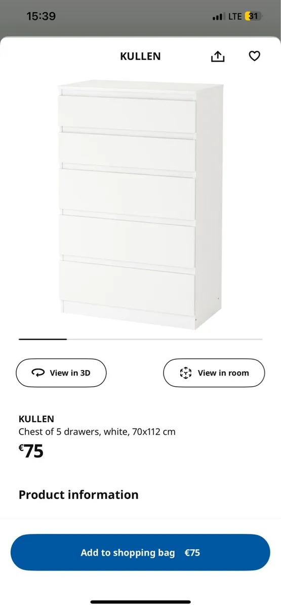 Chest of drawers - KULLEN - Image 2
