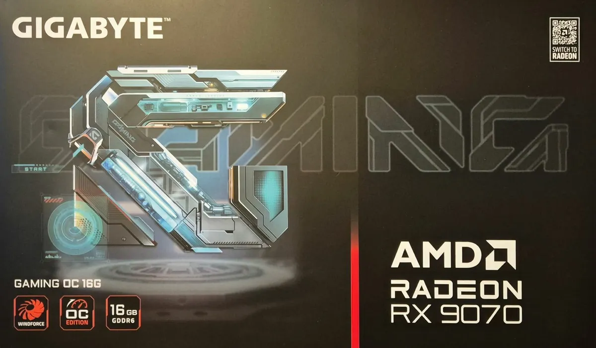 Brand new Gigabyte AMD Radeon Rx 9070 OC, 16GB - Image 1
