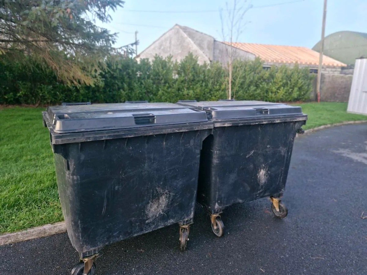 1100 litre wheelie bin (2 available) - Image 1