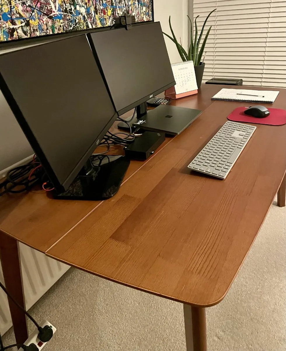 Dining Table or Home Office Desk 150x80cm Seats 4 - Image 4