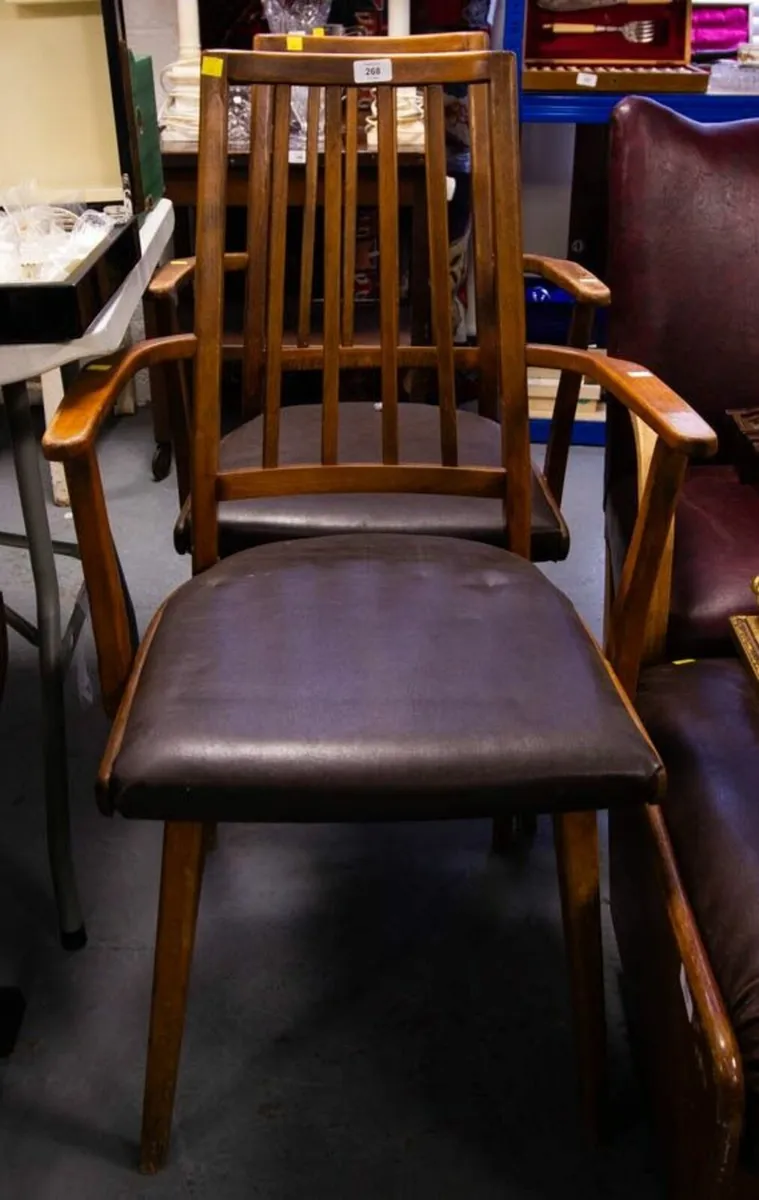 Mid Century elbow chairs
