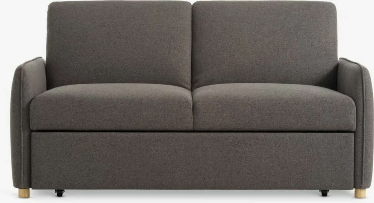 SOFA BED  2 seater dark grey fabric - Image 2